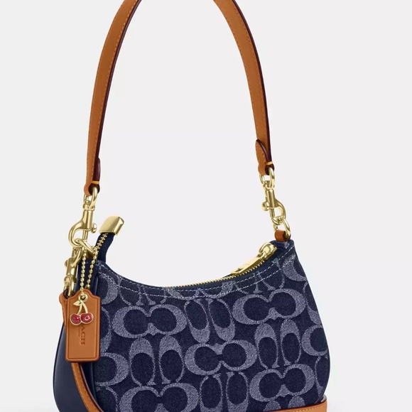 NWT Coach Teri Mini Crossbody Bag In Signature Denim - Picture 2 of 5